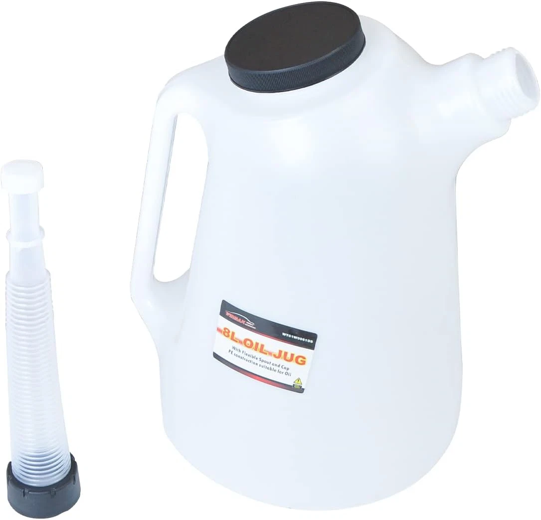 Oil Dispenser Translucent Bottle with Spout Cap Automotive Oil Container 8 Quart
Opens in a new wind