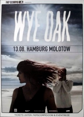 WYE OAK - 2018 - Plakat - Live In Concert Tour - Poster - Hamburg