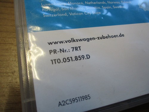 Navi Navigation DVD Karte Europe Deutschland 2008 VW Passat CC EOS 1T0051859D - Bild 9 von 9