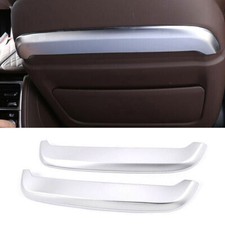 For BMW 7 Series 2016-2021 Matte Silver Seat Back Net Pocket Sticker Cover Trim