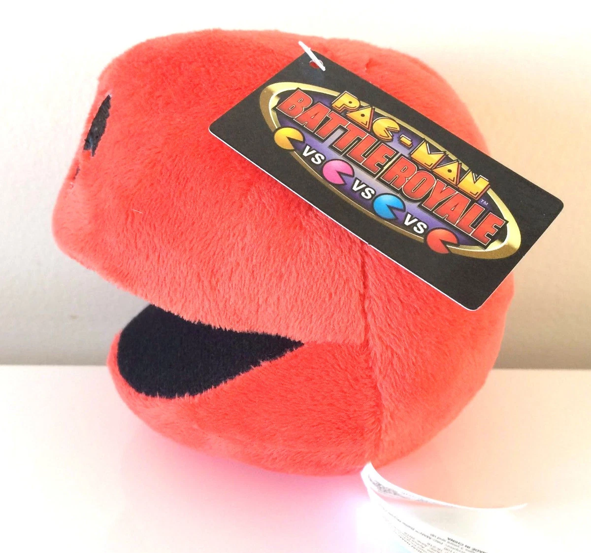 Pac Man Plush 5 . Brand New Red Pac Man. Stuffed Soft Toy. USA