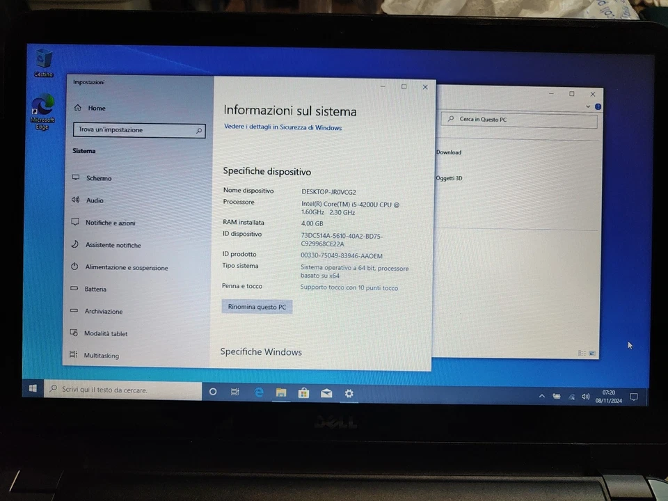 Dell Latitude 3540 · i5-4200U · 4GB · 256GB, foto 3 di 5