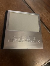 Vintage Mini Photo Album BABY Holds 4x6 Photos Blue Velvet Backing /binder