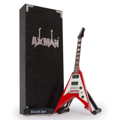 Scott Ian Gitarre Miniatur Nachbau | Anthrax | Handgefertigte Musik Geschenke