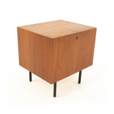 Mid Century Danish Teak Key Holder Nightstand