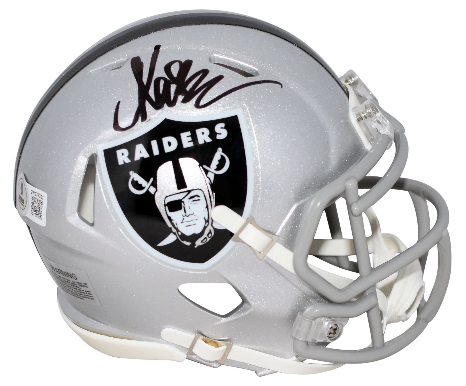 Marcus Allen Autographed Signed Oakland Raiders SPEED MINI HELMET BECKETT 