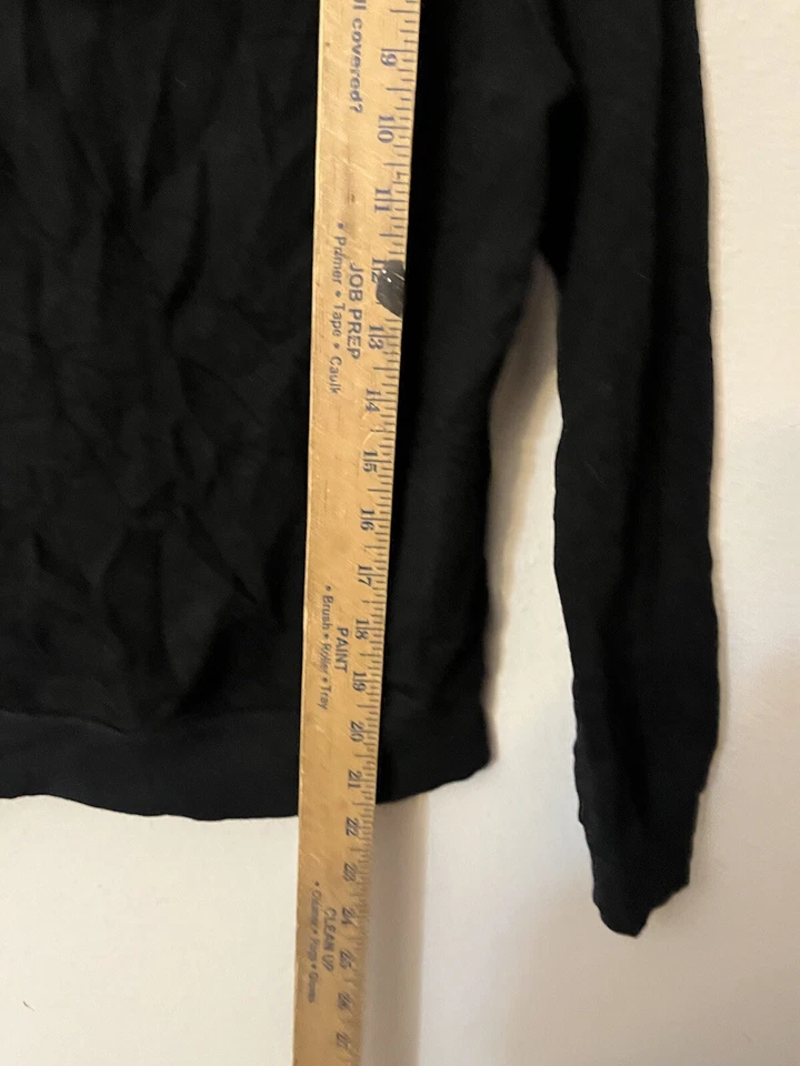 Love Express Sudadera Mujer Extra Pequeña Negra Sudadera con Capucha Cremallera Completa Causal Foto 4 de 4