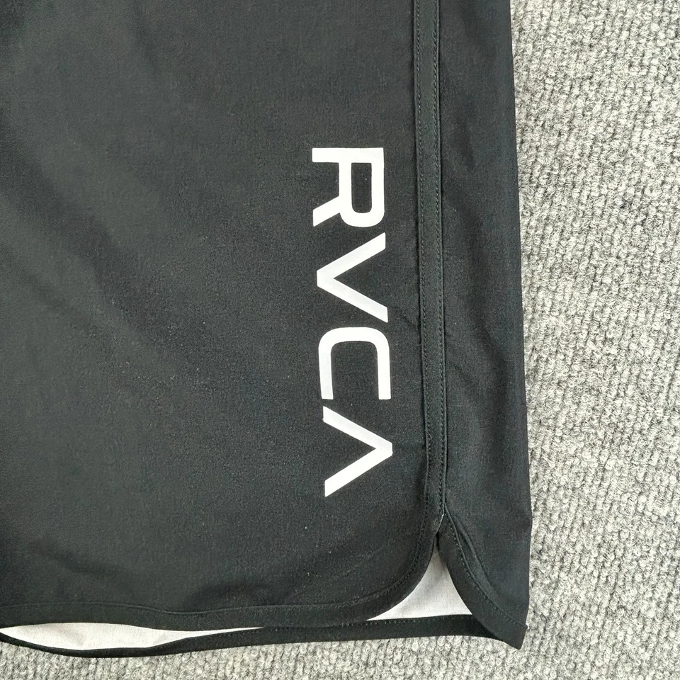 RVCA Boardshorts Para Hombres 38 Negro Floral Hawaiano Surf Bañador Resort Patinador Foto 3 de 4