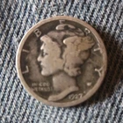 Mercury Dime 1927 Silver 10C Circulated US Coin Business Strike Uncertified