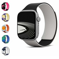 Fr iWatch Series 11/10 9 8 7 6 5 4 3 2 1 Silicone Magnetic Band Waterproof Strap
