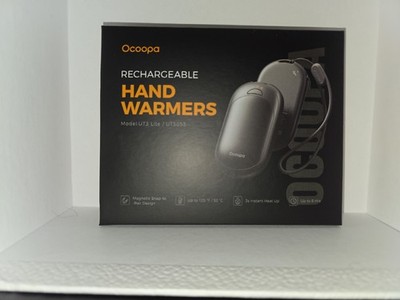 NIB Ocoopa UT3 Lite Black Rechargeable Hand Warmers   Dual-Sided USB Heater
