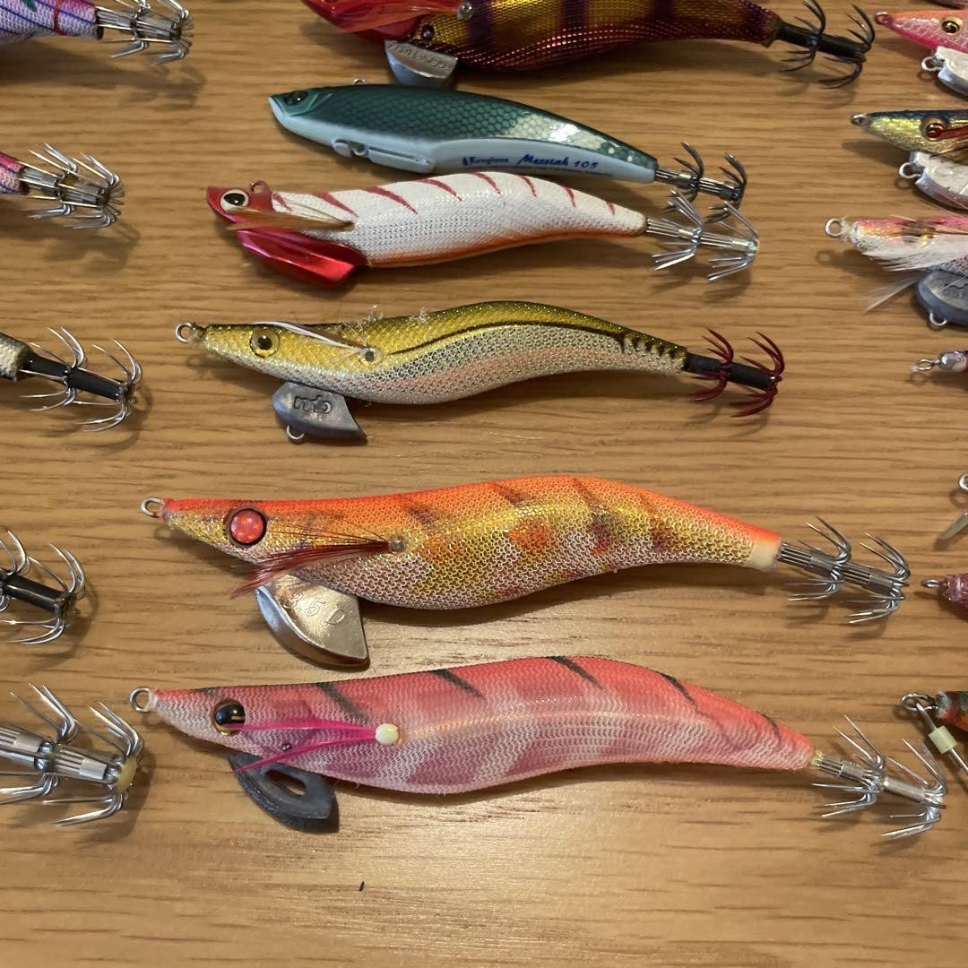 egi squid jig fishing lure set of 26 multicolor with case new used mix from jpn - Image 4