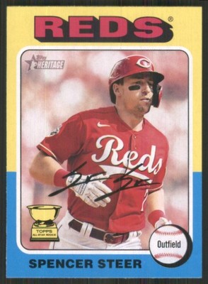 2024 Topps Heritage #235 Spencer Steer Cincinnati Reds 46494
