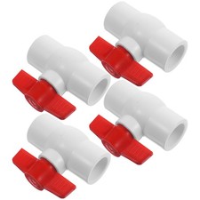 4 Pcs PVC Valve 2 Way 32 mm Water Shut Off Valves For Purifier Systems
