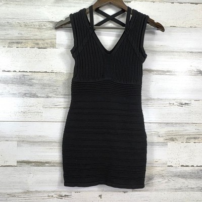 XXI Black Bodycon Sweater Mini Dress V Neck Sleeveless Ribbed Cocktail Size M | eBay XXI Black Bodycon Sweater Mini Dress V Neck Sleeveless Ribbed Cocktail Size M | eBay
