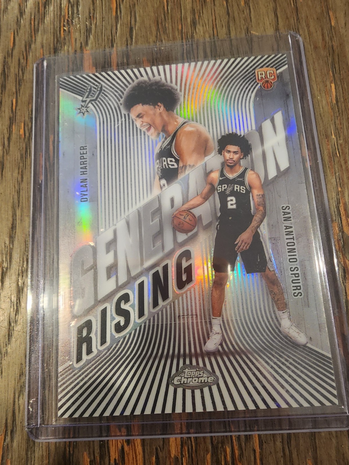 Dylan Harper RC 2025-26 Topps Chrome Generation Rising Refractor Spurs #GR-2