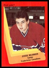 1990-91 ProCards Jesse Belanger Fredericton Canadiens #71