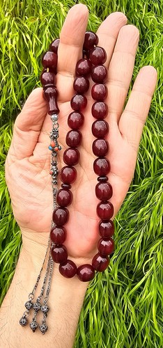 Cerry Amber Bekelite Prayer Worry Beads Kanayan Baga Subha Tasbih Tasbeeh