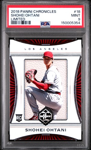Shohei Ohtani 2018 Panini Chronicles Limited #18 Rookie PSA 9