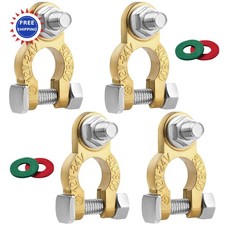 Battery Terminals 21mm Bolt Copper with Anti Corrosion Pad Car RV Marine Pair