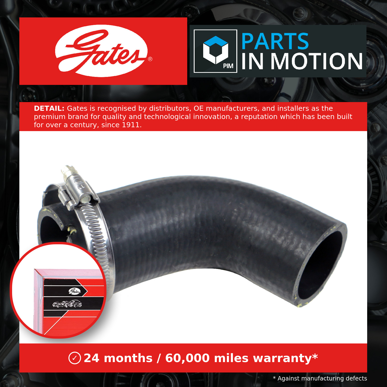 GATES 09-0675 Charger Air Hose for OPEL,VAUXHALL - Image 12