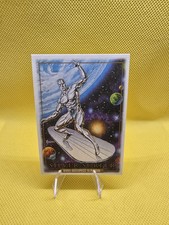 2024 Marvel Masterpieces '92 Platinum Canvas #90 Silver Surfer