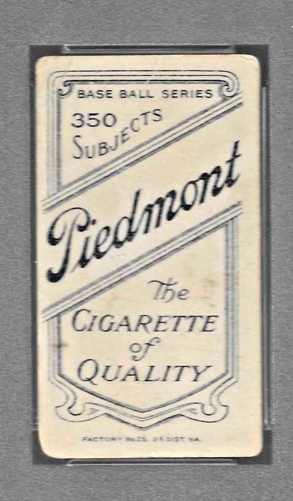 1909 T206 PIEDMONT 350 TOBACCO BASEBALL CARD PSA 2 TOM DOWNEY FIELDING MLB REDS view 5