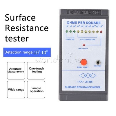 Surface Resistance Resistivity Meter Anti-static Electricity Resistance Tester *