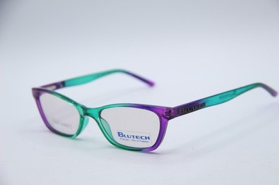 NEW BLUTECH PAGE TURNER TEAL VIOLET FADE AUTHENTIC DESIGNER EYEGLASSES 49-16