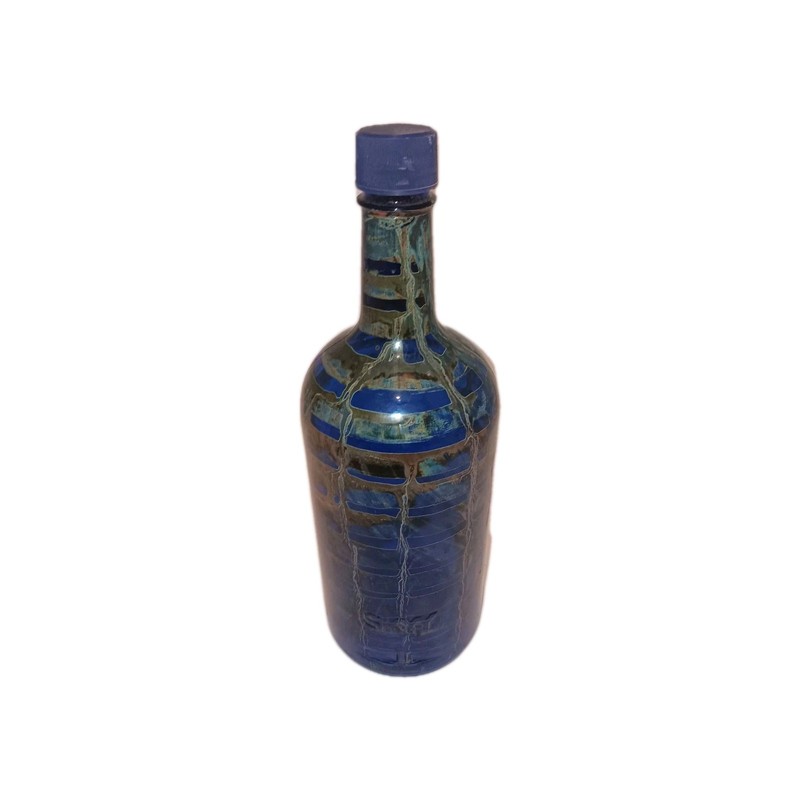 Empty SKYY Vodka 1.75L Molded Glass Bottle 12.75” Tall No Handle Cleaned Rinsed