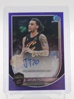 JAYLON TYSON 2025-26 BOWMAN CHROME PURPLE REFRACTOR AUTO /250 #BCA-JN Q6870