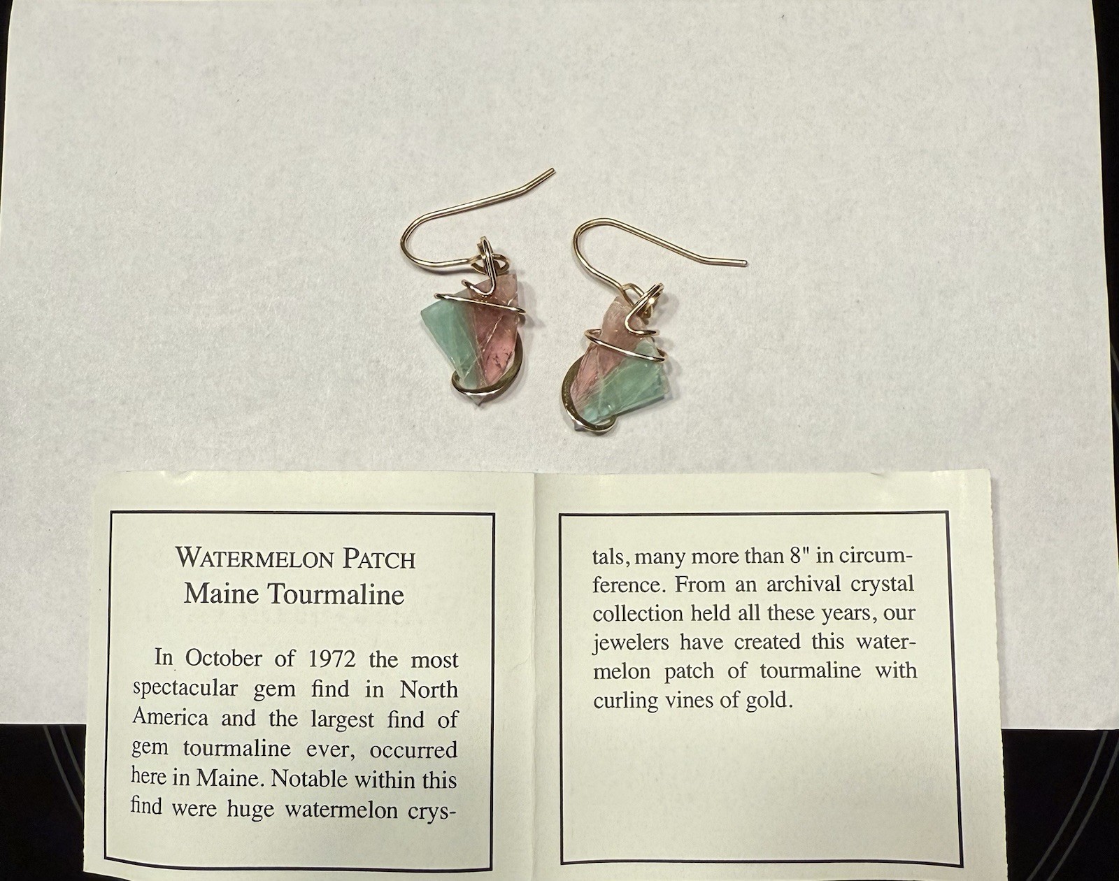 Handcrafted Watermelon Patch Maine Tourmaline and… - image 2