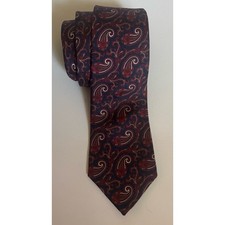 Vintage Christian Dior Silk Tie Paisley Made in USA
