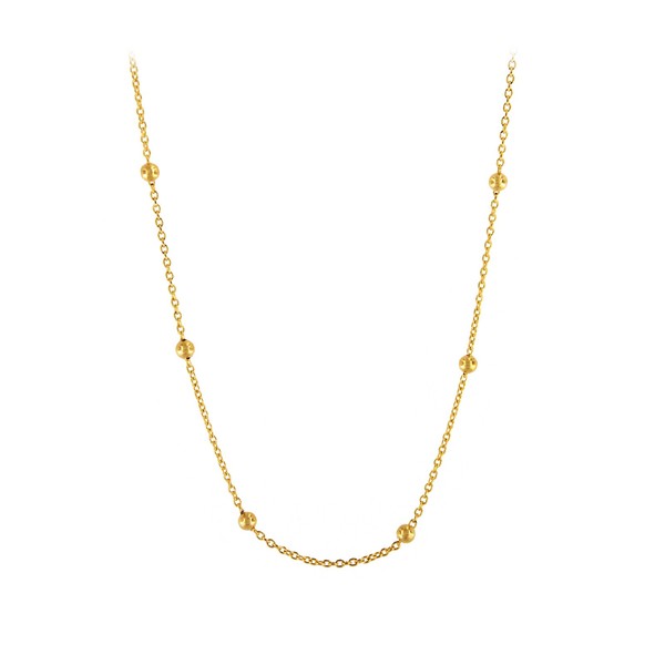 Cavill Halskette 925 Sterlingsilber Vergoldet Gold 80 Cm Damen Schmuck-image