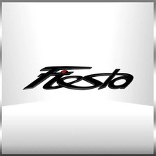Ford Fiesta Badge Emblem Logo Silver High Quality