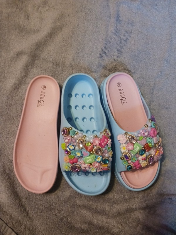 Rouge Hellium 2 Piece Candy Sandals Pink Blue 9 Sweet Shoes Womens