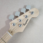 4 String Electric Bass Guitar Mahogany body Maple Fretboard Neck In Glossy Red — photo 2