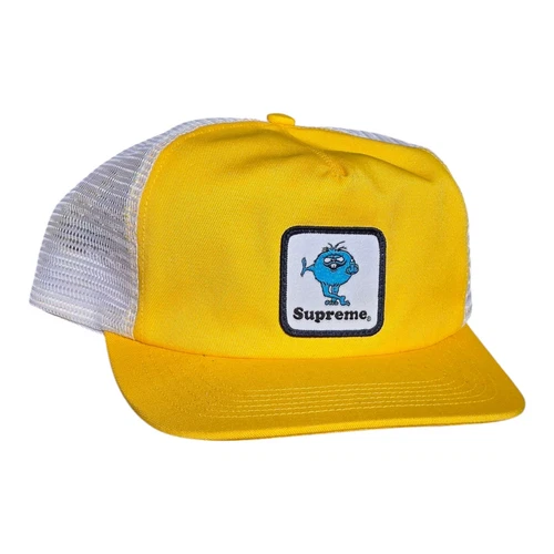 Chapeau camionneur snapback jaune dos maille 5 panneaux Supreme Camacho neuf sans étiquette