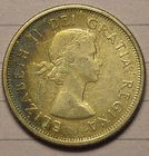 1964 Canada Quarter 25 Cents .800 Silver Coin KM #52