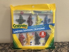 Crayola Limited Edition Character Shape Crayons 2025 -Eight Retired Colors RARE