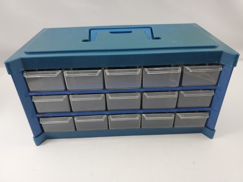 Vintage 1979 Ballonoff 15 Drawer Job Box Organizer small parts bin cabinet