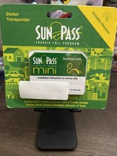 SunPass MINI Transponder Sticker For Florida Prepaid Toll Program       