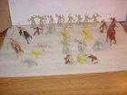 Vintage 1960's MARX Indians Playset Figures Lot