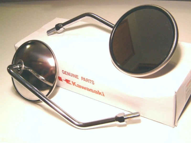 Genuine Kawasaki Mirrors Left & Right oem h1 h2 s1 s3 f11 f7 f9 kz400 ke125 kz