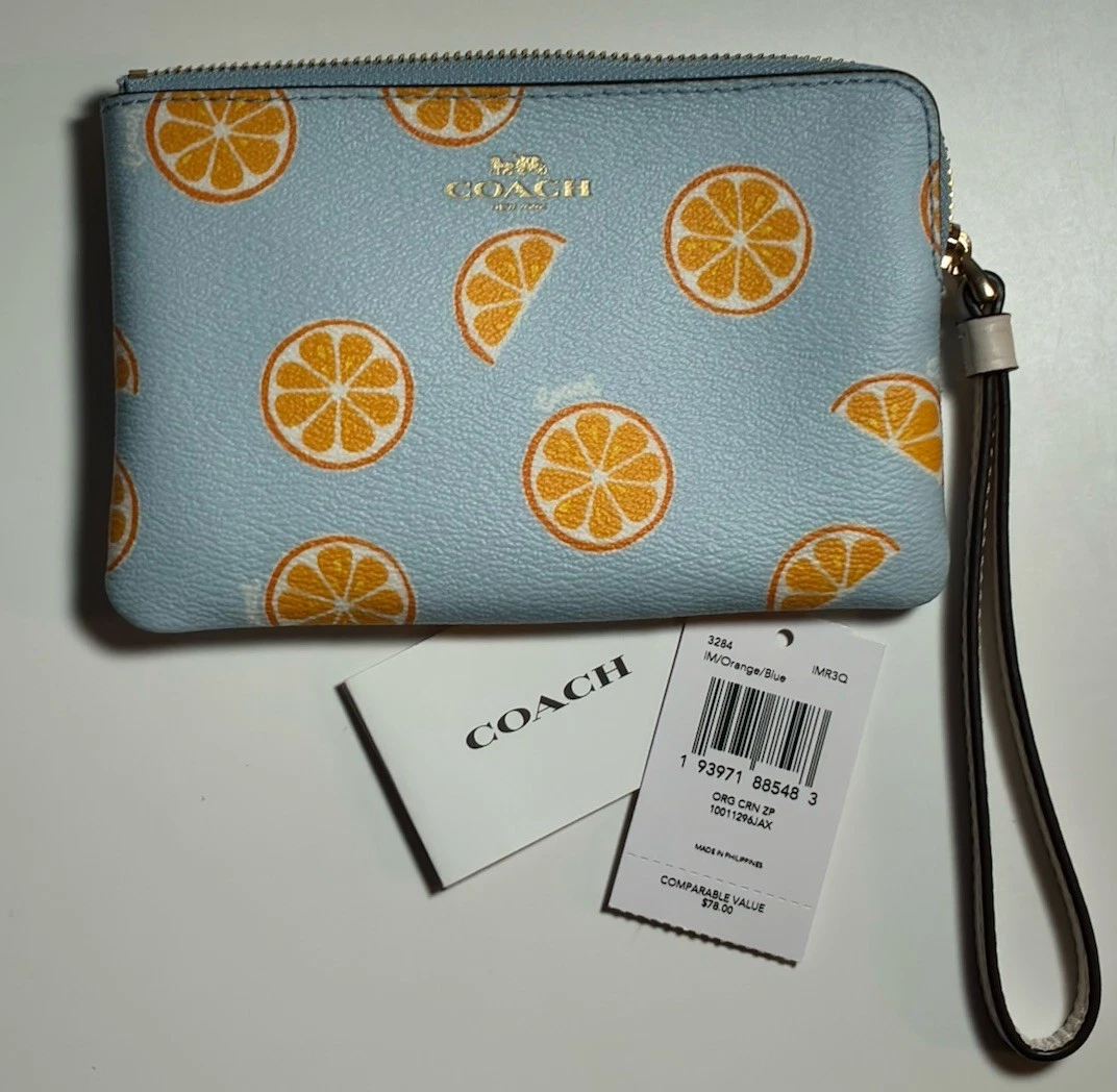 小物 COACH OrangePrint Signature Wallet CAP04 Coach Canvas Orange Wallets for Women for sale | eBay