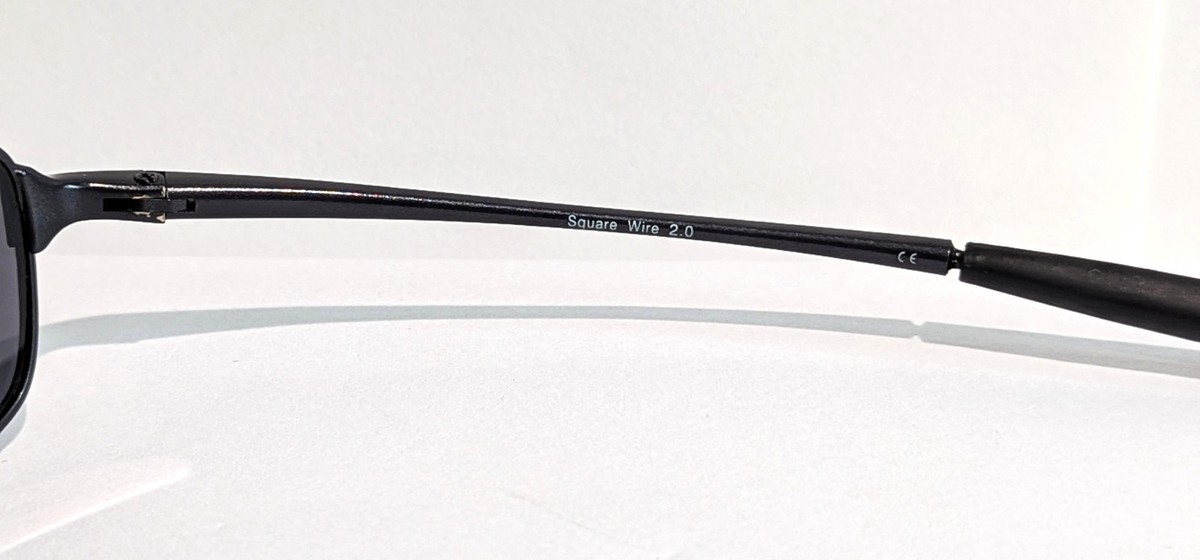 Oakley Vintage Square Wire 2.0 Dark Frame / Black Iridium Lens