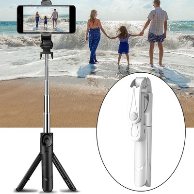 Compact Extendable Selfie Stick Tripod Stand Detachable Wireless Remote