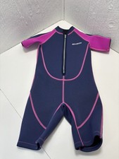 Seaskin Girls Wetsuit Size 8 Purple/Pink