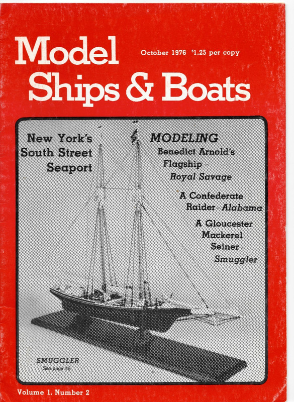 Model Ships & Boats October 1976 Vol I Number 2 Magazine