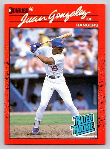1990 Donruss - Rated Rookie Juan Gonzalez #33 - *EX-Near Mint*